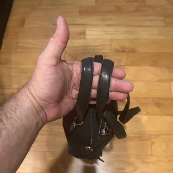 Coach Vintage Black Nylon/Leather Mercer Small Backpack/Purse - Picture 7 of 9